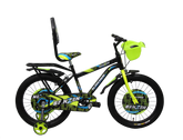 Kross Benzen 20T Kids Blue/Green Bicycle (14.1” Frame, Single Speed, Caliper Brakes, with Basket & Backrest) | Ideal for 6–8 Years